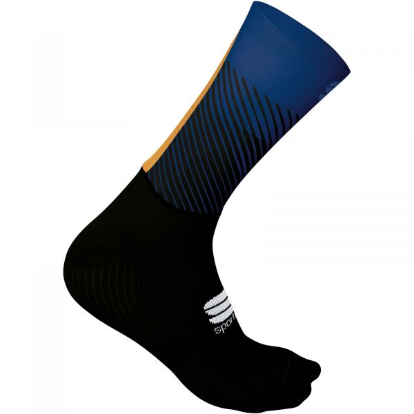Sportful Evo ponožky čierne/modré/zlaté