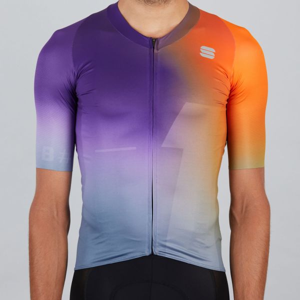 Sportful Bomber dres oranžový/fialový