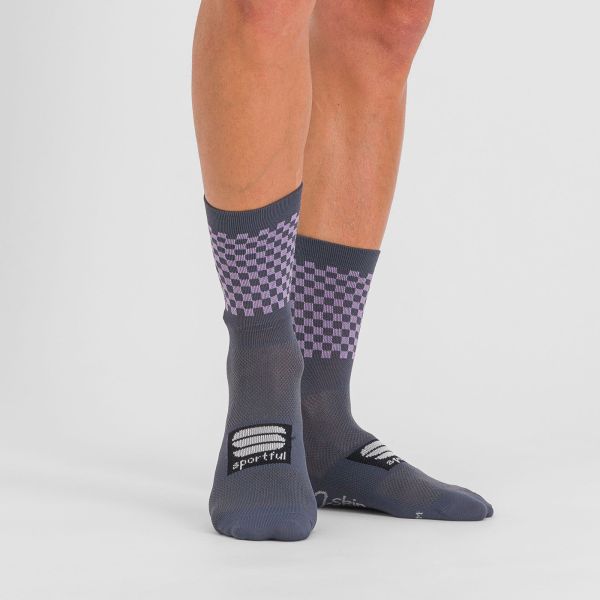 Sportful CHECKMATE ponožky galaxy blue