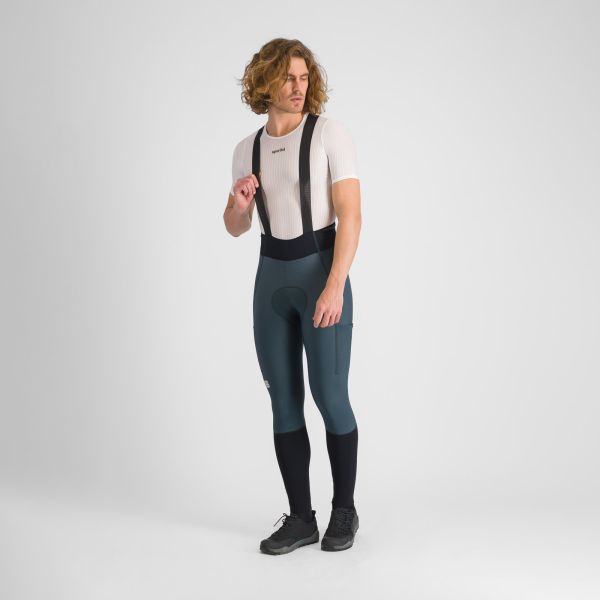 Sportful SUPERGIARA nohavice s trakmi deep green black