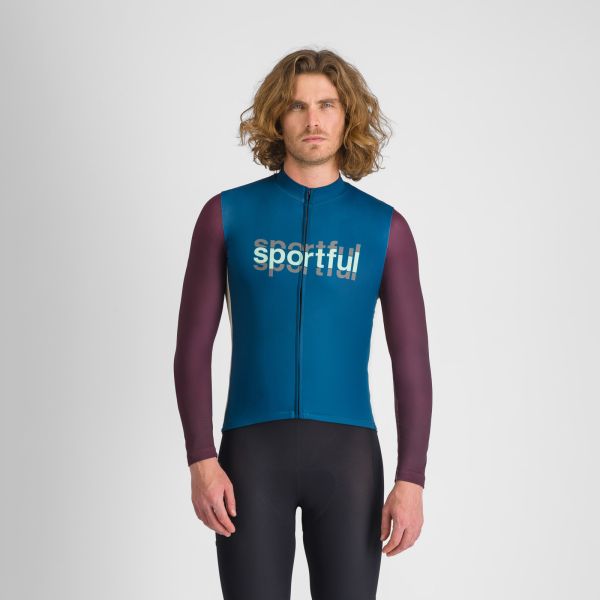 Sportful SUPERGIARA LOGO THERMAL dres teal blue