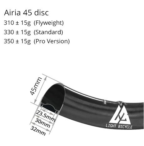 ráfik LB AIRIA 45 - 23,5 int