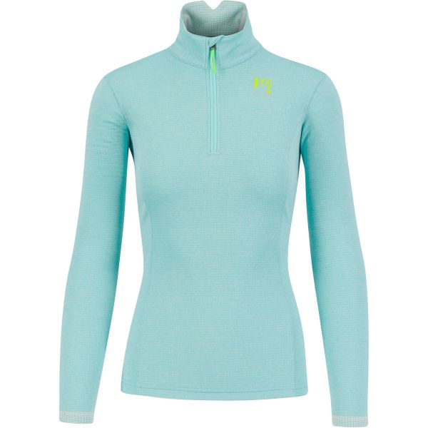 Karpos PIZZOCCO HALF ZIP dámska flíska Aqua Ski