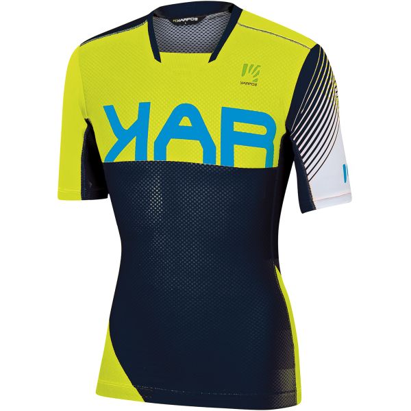 Karpos VERVE dres tmavomodrý/žltý fluo