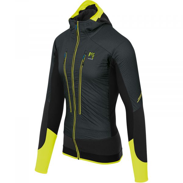 Karpos ALAGNA PLUS EVO bunda asfaltová čierna/žltá fluo