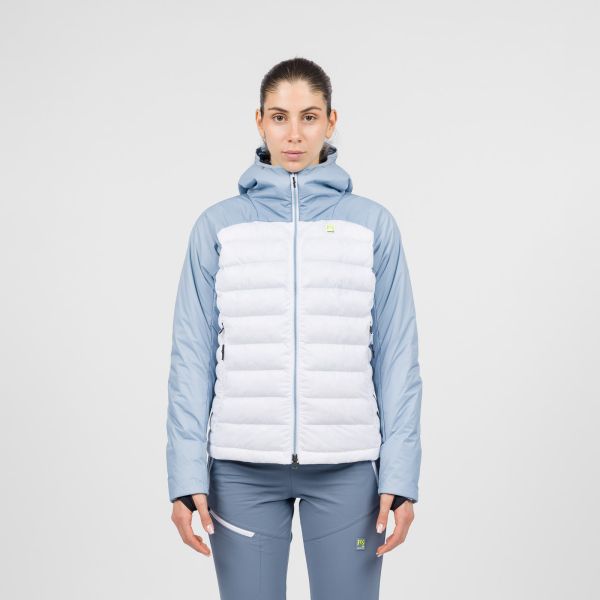 Karpos Sass D&rsquo;Ortiga dámska bunda Bright White/Ashley Blue