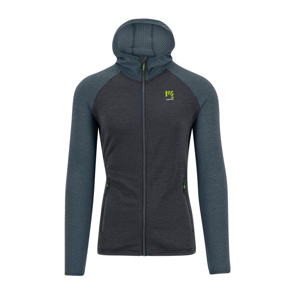Karpos AMBRIZZOLA FULL-ZIP mikina s kapucňou vulcan/dark slate