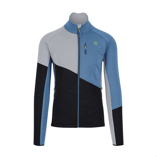Karpos Federa Full-Zip Flíska Black/Deep Water/Micro Chip