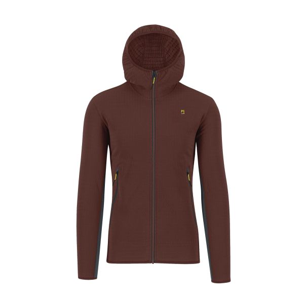 Karpos Marmolada Hoodie Flíska Mahogany/Woodl.Gray