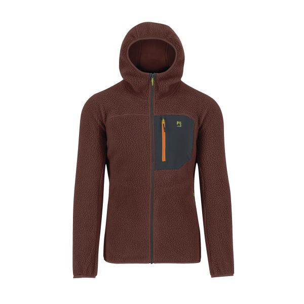 Karpos Moiazza Retro Hoodie Flíska Mahogany/Woodl.Gray