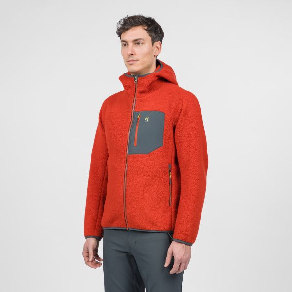 Karpos Moiazza Retro flíska s kapucňou Fire/Woodl.Gray