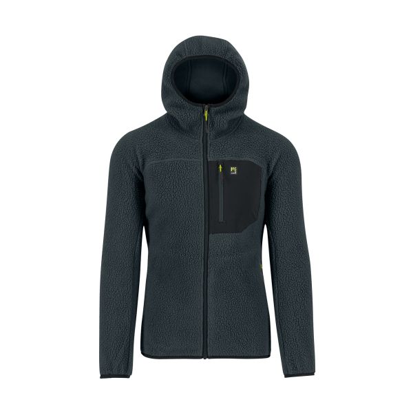 Karpos Moiazza Retro Hoodie Flíska Woodl.Gray/Black