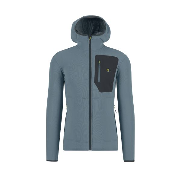 Karpos Antermoia Hoodie Flíska Smoke Blue/Woodl.Gray