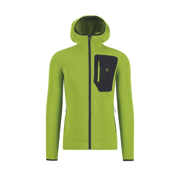 Karpos Antermoia Hoodie Flíska Acid Lime/Black