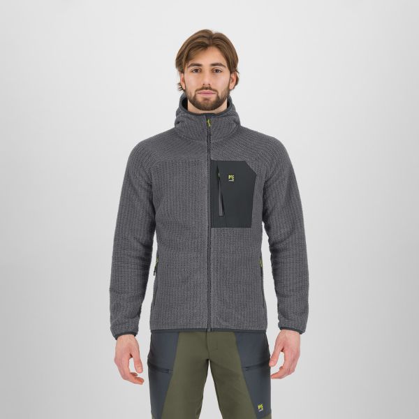 Karpos Rocchetta Evo flíska s kapucňou Smoked/Woodl.Gray