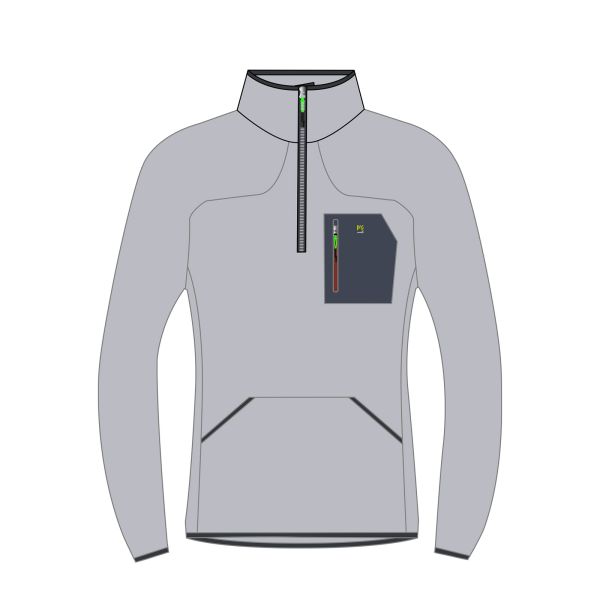 Karpos Rocchetta Half Zip Flíska Micro Chip/Woodl.Gray