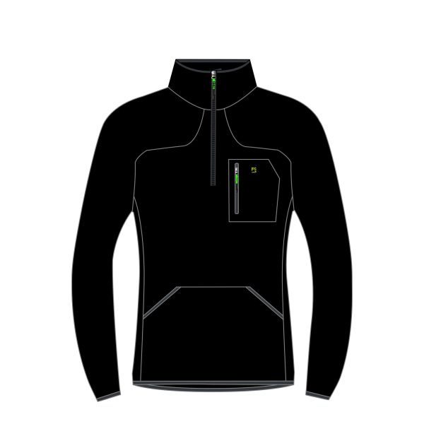 Karpos Rocchetta Half Zip Flíska Black