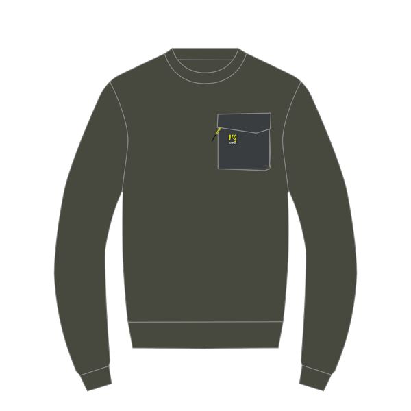Karpos Mesdi Crewneck Flíska Deep Depth/Woodl.Gray