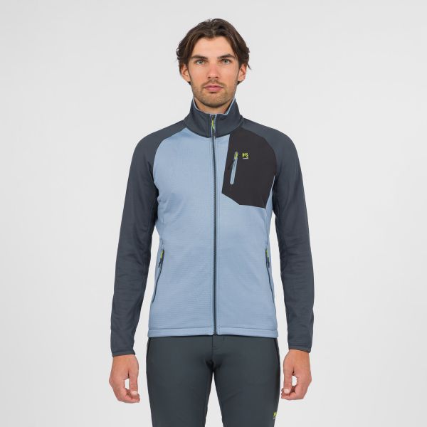 Karpos Odle Evo Full Zip flíska Windw.Blue/Woodl.Gray