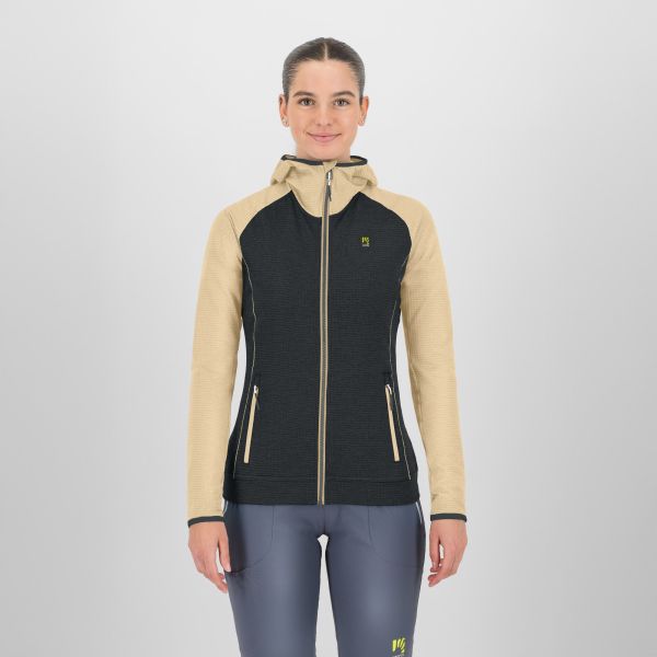 Karpos Ambrizzola Dámska Mikina So Zipsom A Kapucňou woodl.gray, summer