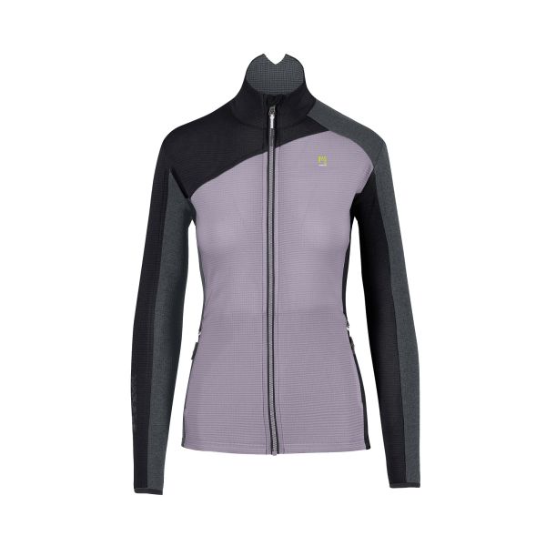 Karpos Federa Full-Zip Dámska Flíska Lavender/Black/Woodl.Gray