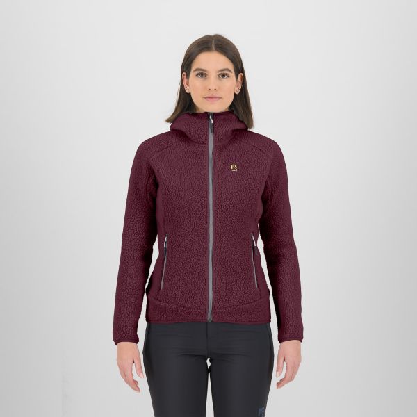 Karpos Moiazza Retro Hoodie dámska flíska Crimson