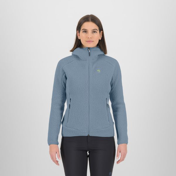 Karpos Moiazza Retro Hoodie dámska flíska Ashley Blue