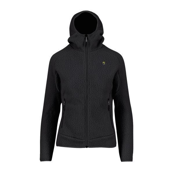 Karpos Moiazza Retro Hoodie Dámska Flíska Black