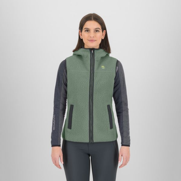 Karpos Moiazza Retro Hoodie dámska vesta Hedge/Woodl.Gray