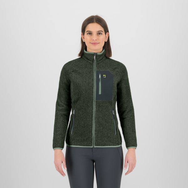 Karpos Rocchetta Evo dámska flíska Green Bag/Woodl.Gray