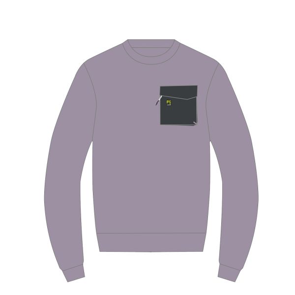Karpos Mesdi Dámska Crewneck Flíska Lavender/Woodl.Gray