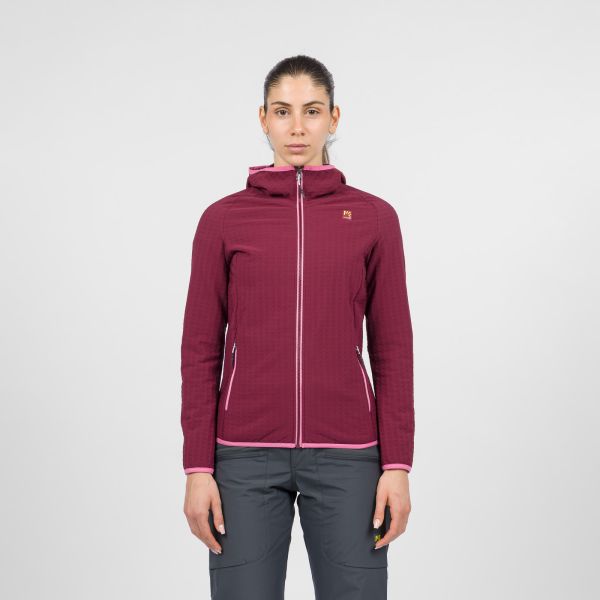 Karpos Marmolada Evo Hoodie dámska flíska Crimson/Pink Power