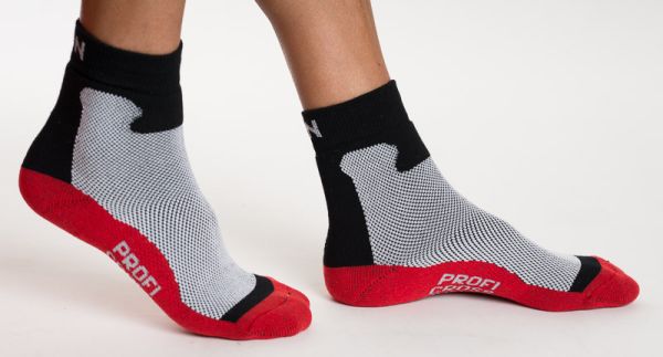 Ponožky CDN cross country červená-čierna