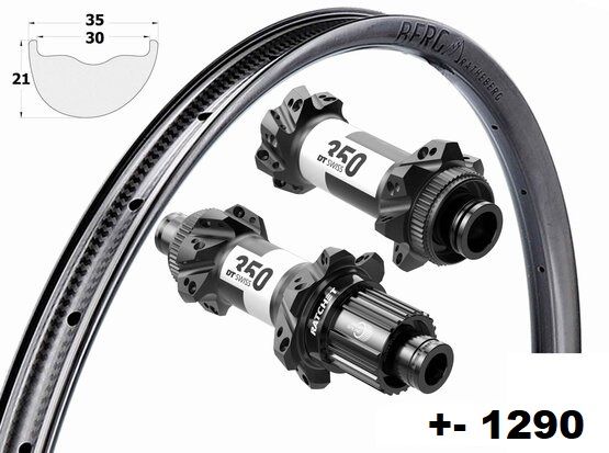 kolesá PORTE rathe 30 - 290g + DT SWISS 350 + SAPIM CX-ray / CX-sprint