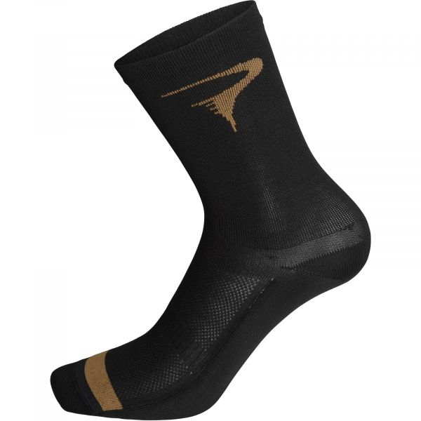 Pinarello ponožky LOGO T-writing čierne/hnedé