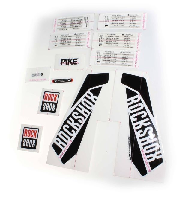 DECAL KIT PIKE 26/27.5/29 WHT/