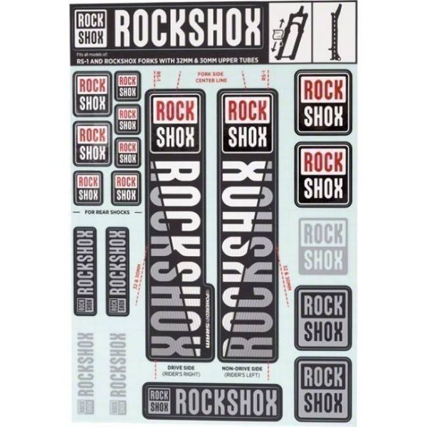 DECAL KIT 30/32/RS1 WHITE