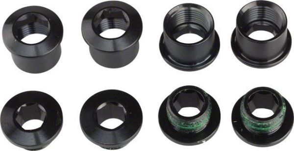 CHAINRING BOLT KIT 4 STEEL BLK