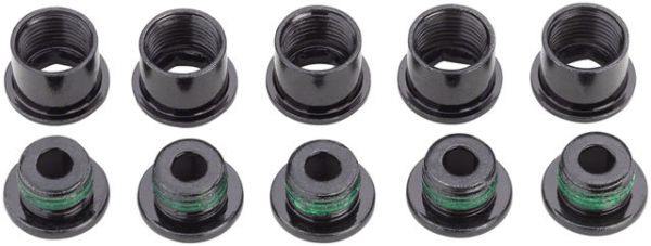 CHAINRING BOLT KIT 5 STEE/BLAC