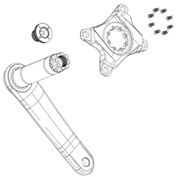 CRANK ARM GUARD/BOOTS FORCE XP